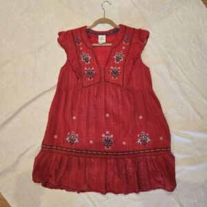 Knox Rose Red Embroidered Dress